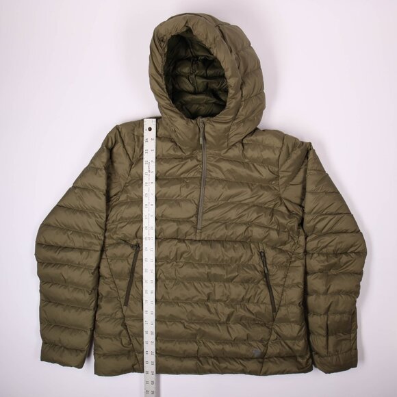 Women's Mountain Hardwear Green down quarterzip pullover SZ M - Picture 2 of 8